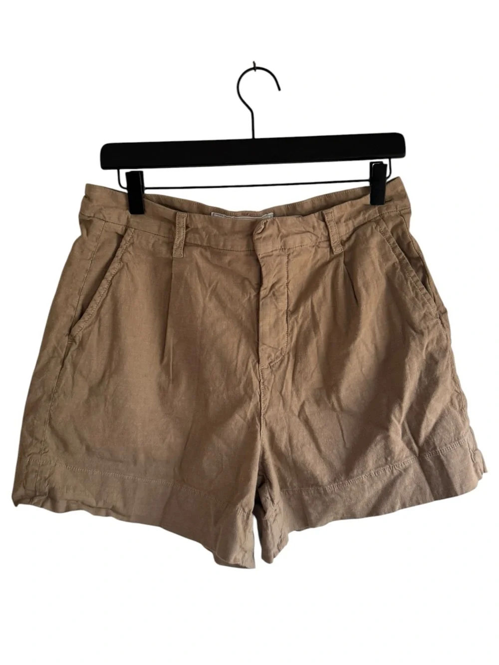 Frank & Eileen Waterford 12 Linen Shorts Tiramasu Brown - Picture 4 of 9